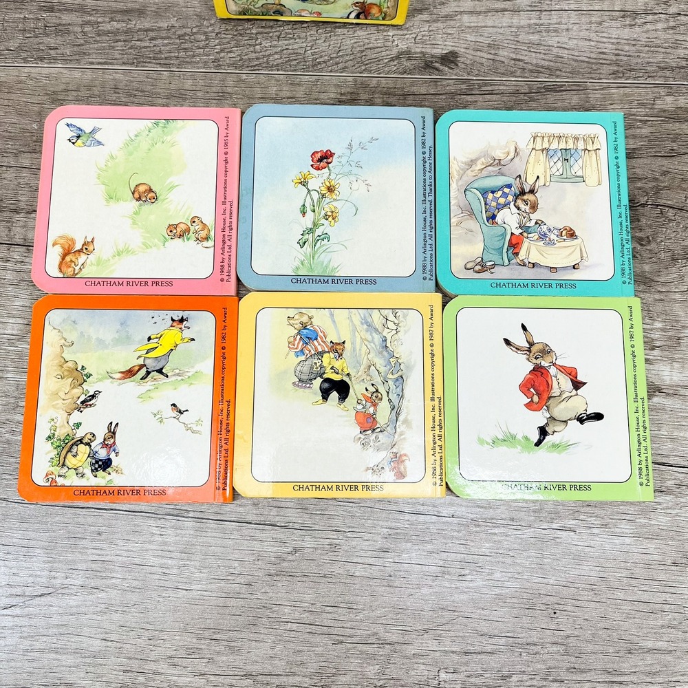 Little Treasury of Brer Rabbit 6 Board Book Set 1988 Chatham River Press Vintage - Picture 5 of 13